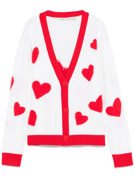Heart-Motif Cardigan