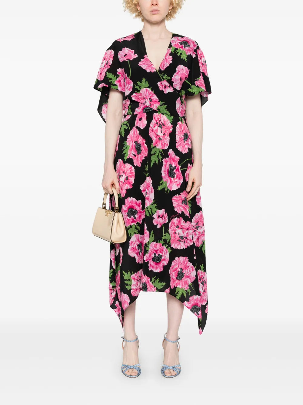 Floral-Print Midi Dress