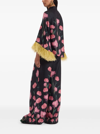 Floral-Print Palazzo Pants