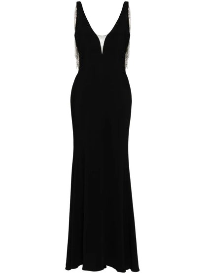 V-Plunge Fishtail Gown