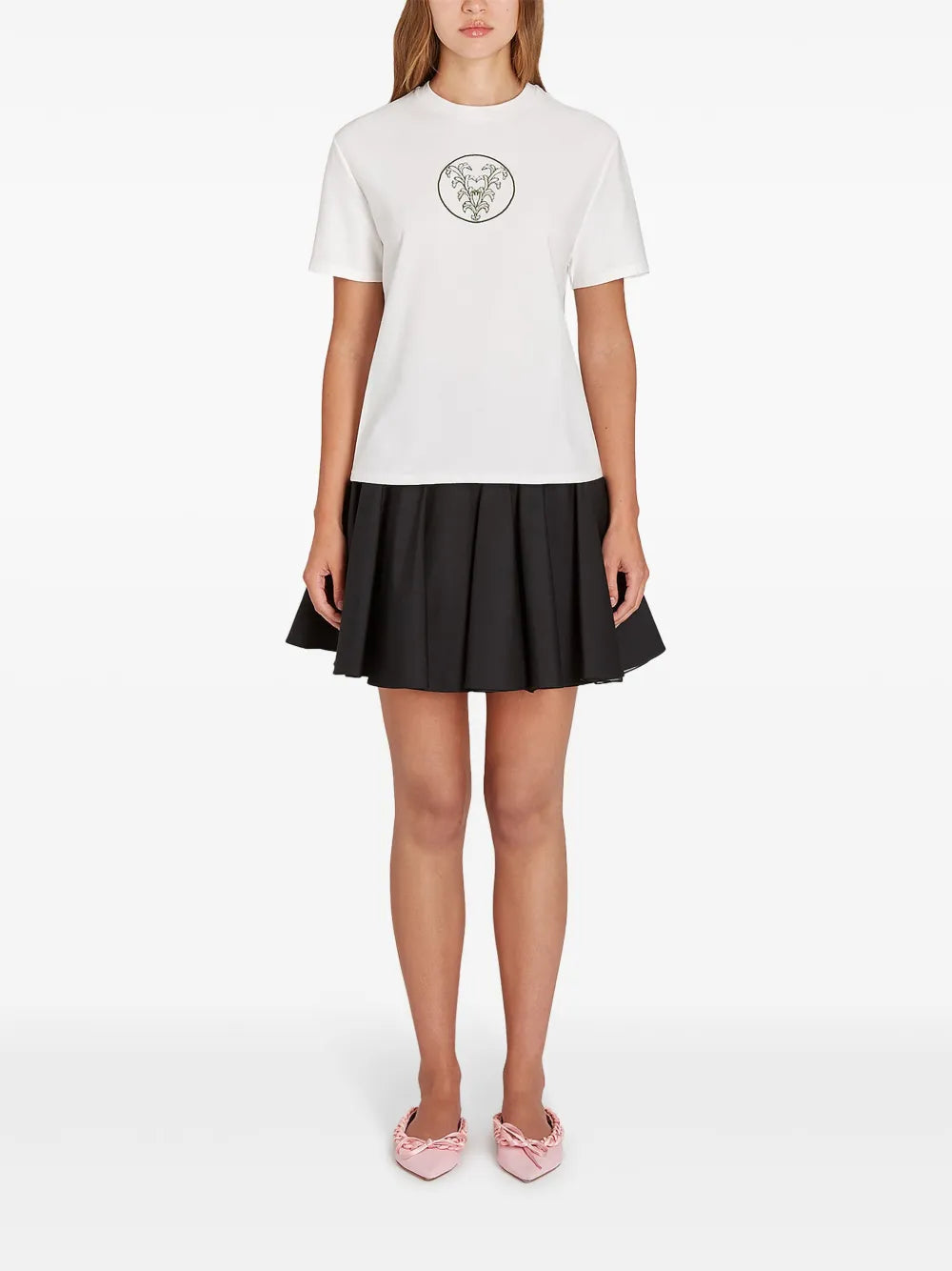 Embroidered V T-Shirt