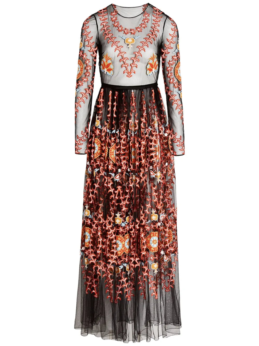 Embroidered Tulle Dress