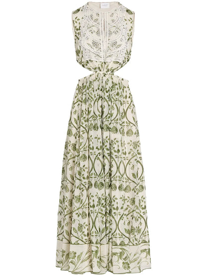 Fresco-Print Dress
