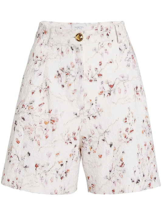 Patterned-Jacquard Shorts
