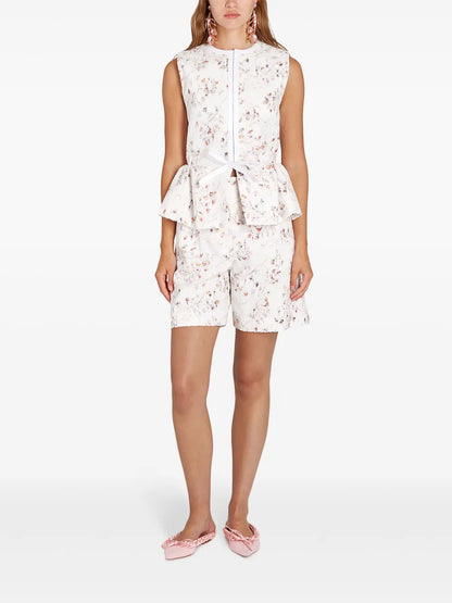 Patterned-Jacquard Shorts