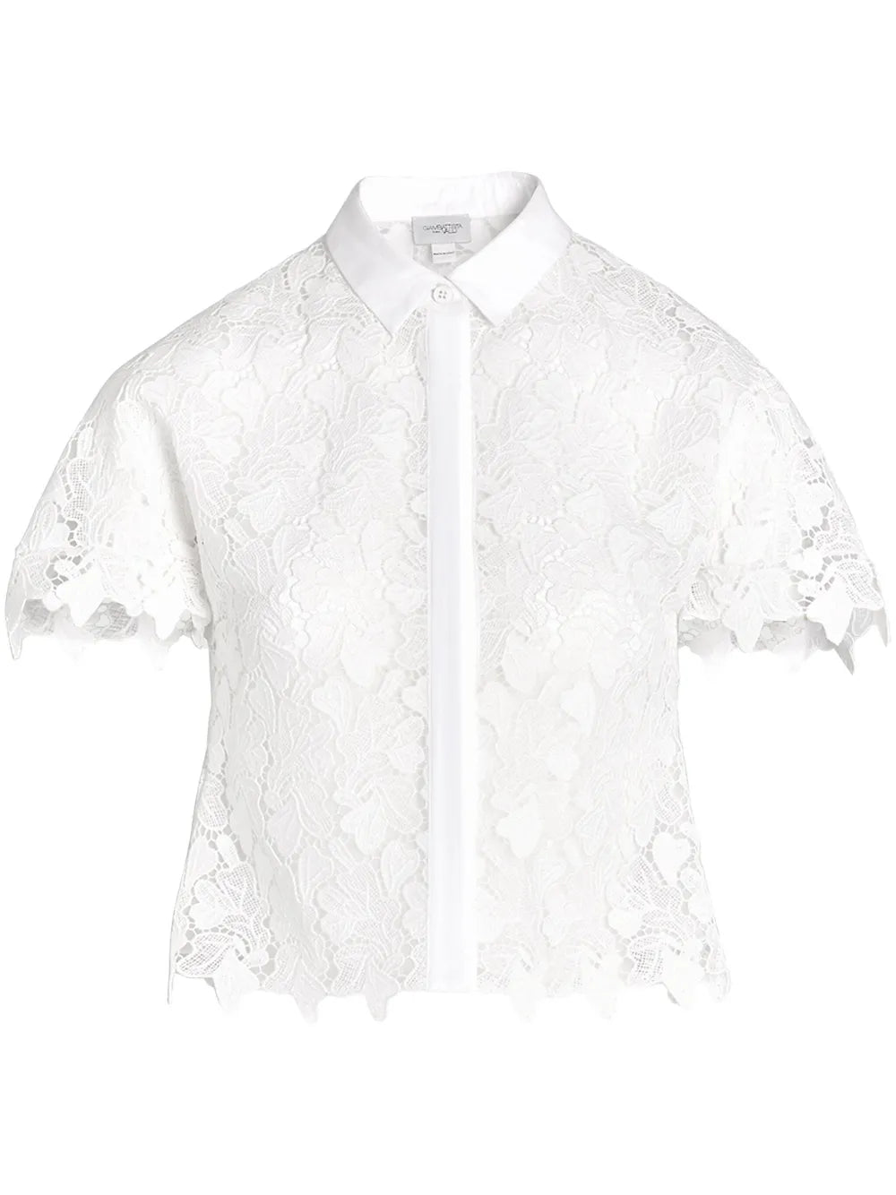 Cropped Macramé Blouse