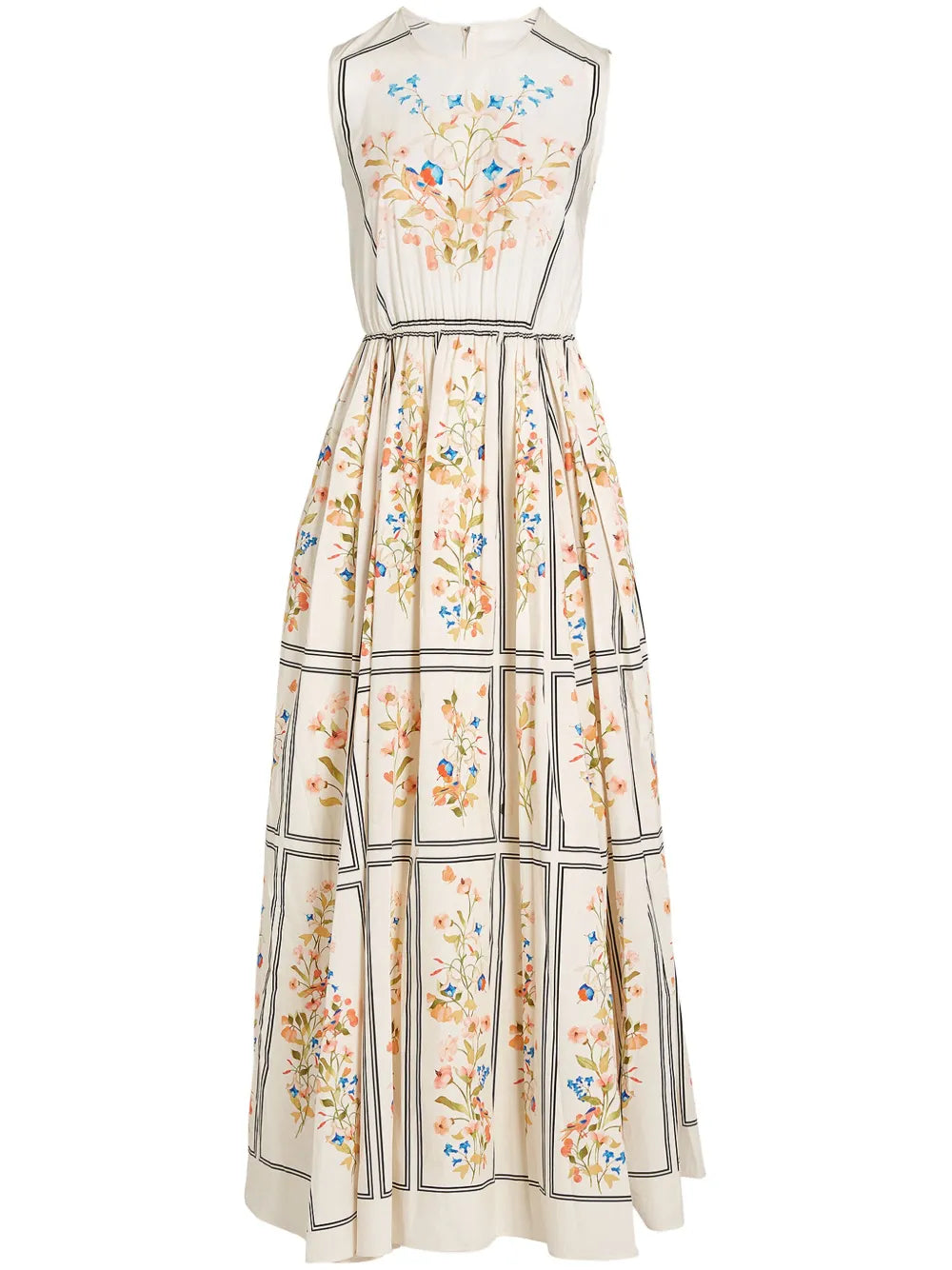 Scagliola-Print Dress