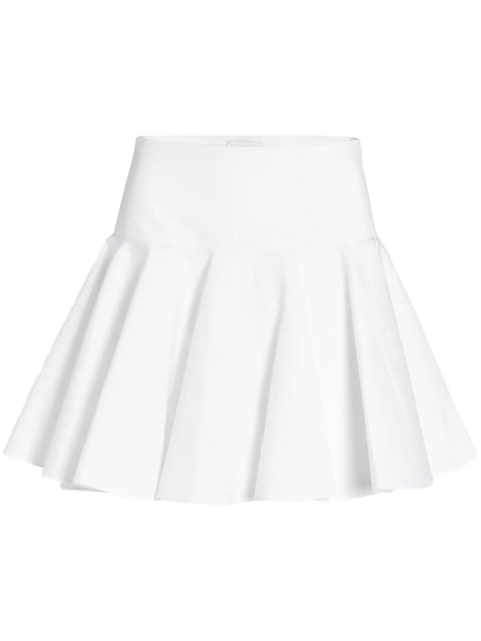 Poplin Flared Mini Skirt