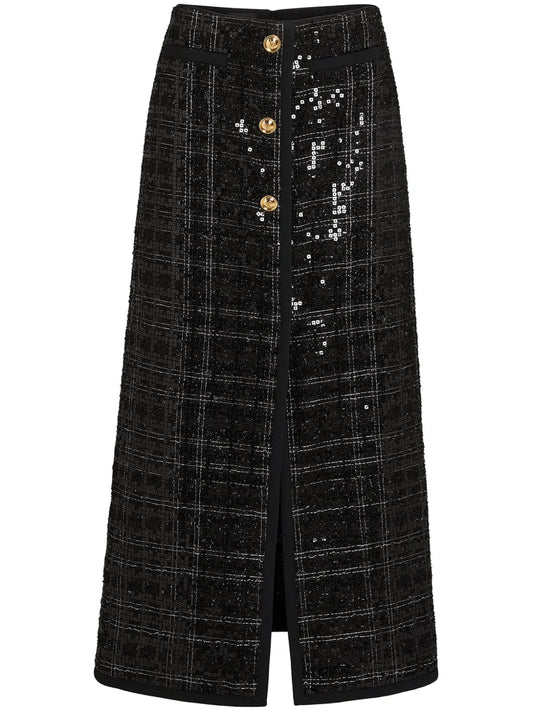 Sequinned Maxi Skirt