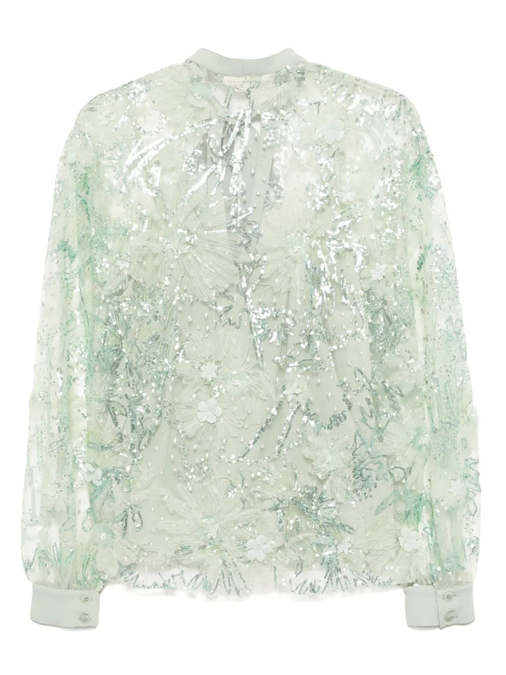 3D Floral Embellished Blouses