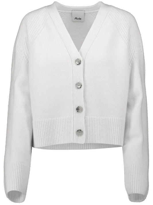 Buttoned V-Neck Cardigan