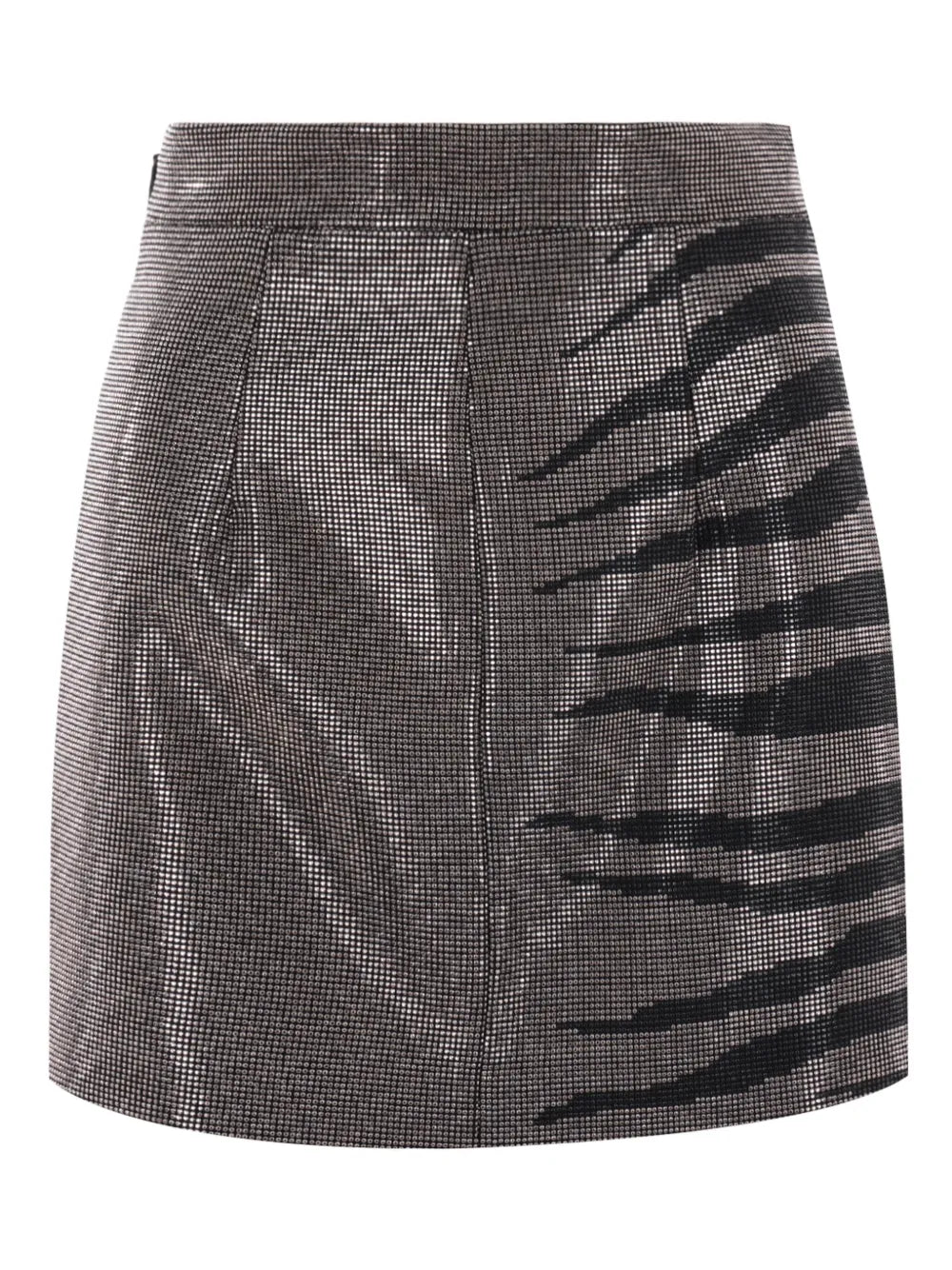 Rhinestone-Embellished Mini Skirt
