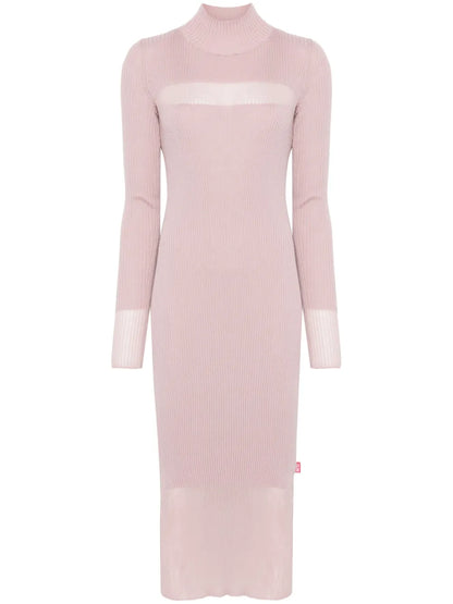 Ribbed-Knit Midi Dress