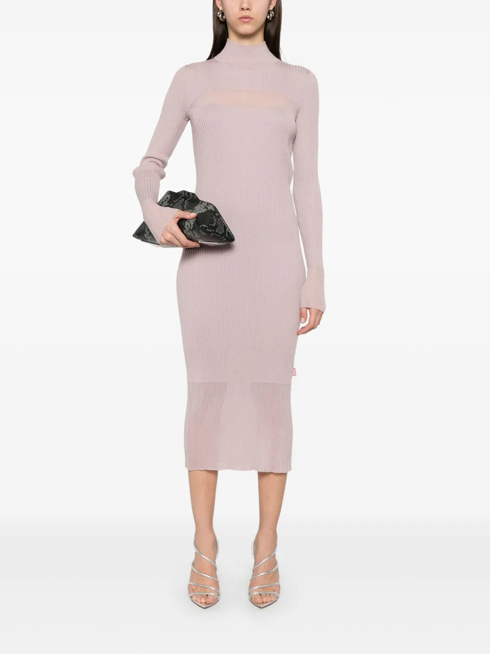 Ribbed-Knit Midi Dress