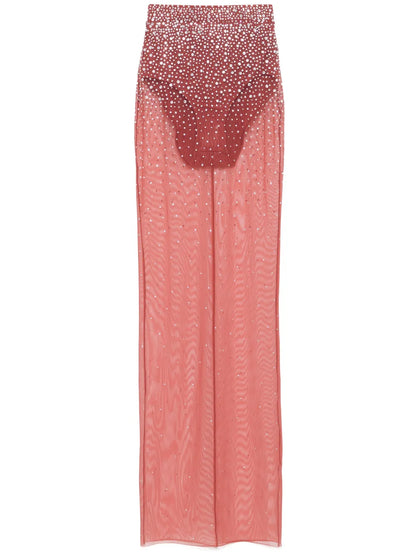 Crystal Mesh Maxi Skirt