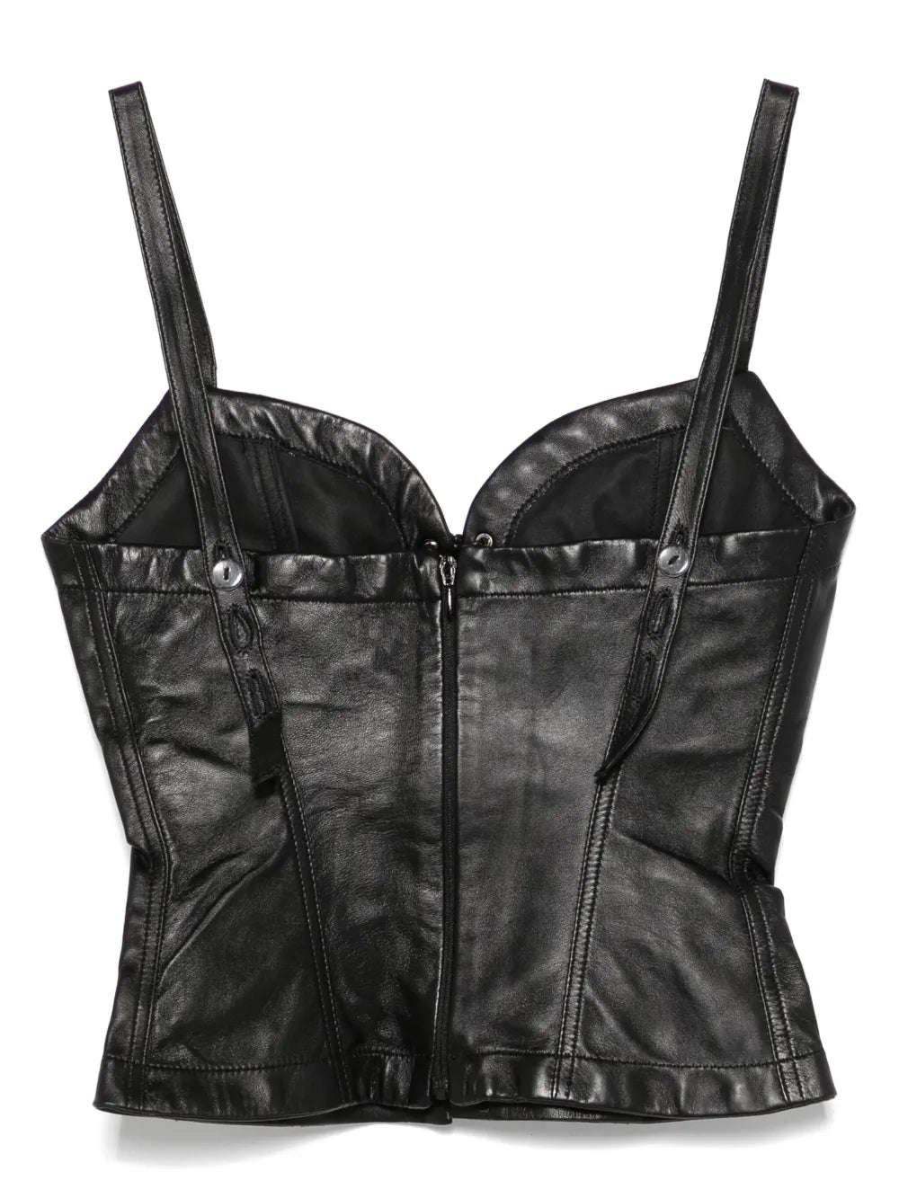 Leather Bustier Top