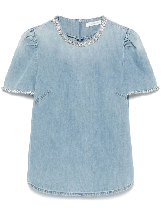 Crush Denim Blouse