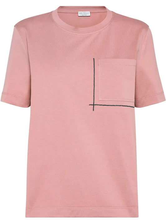 Monili-Embellished T-Shirt