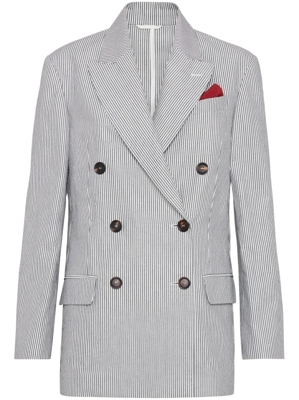 Striped Twill Blazer