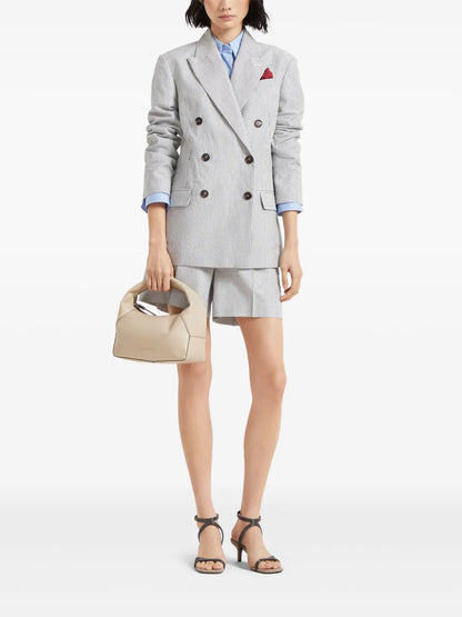 Striped Twill Blazer