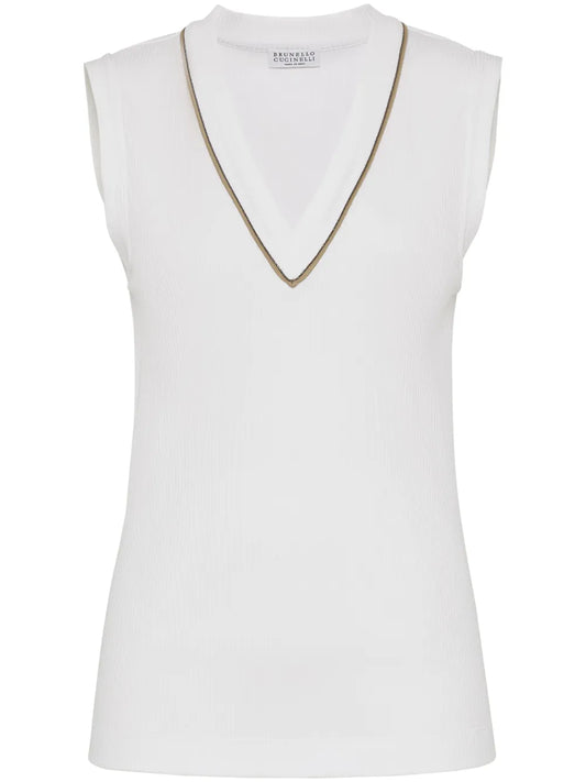 Ribbed-Knit Vest