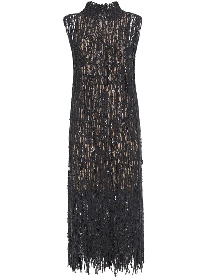 Dazzling Abstract Embroidered Dress