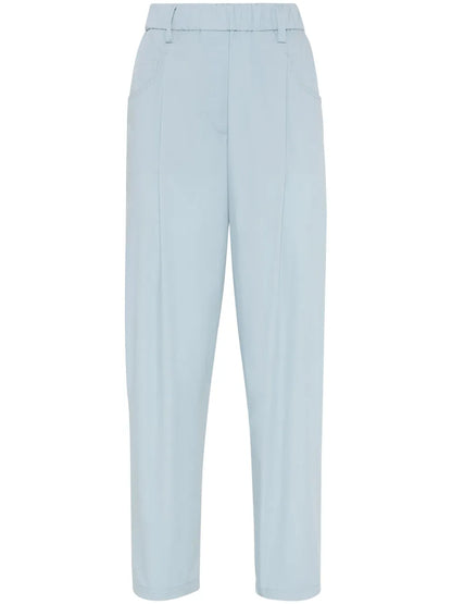 Monili Chain-Detail Straight-Leg Trousers