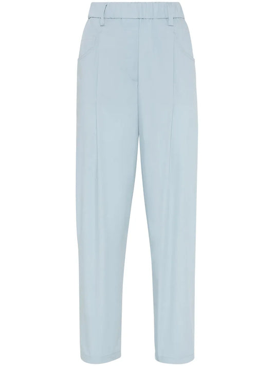 Monili Chain-Detail Straight-Leg Trousers