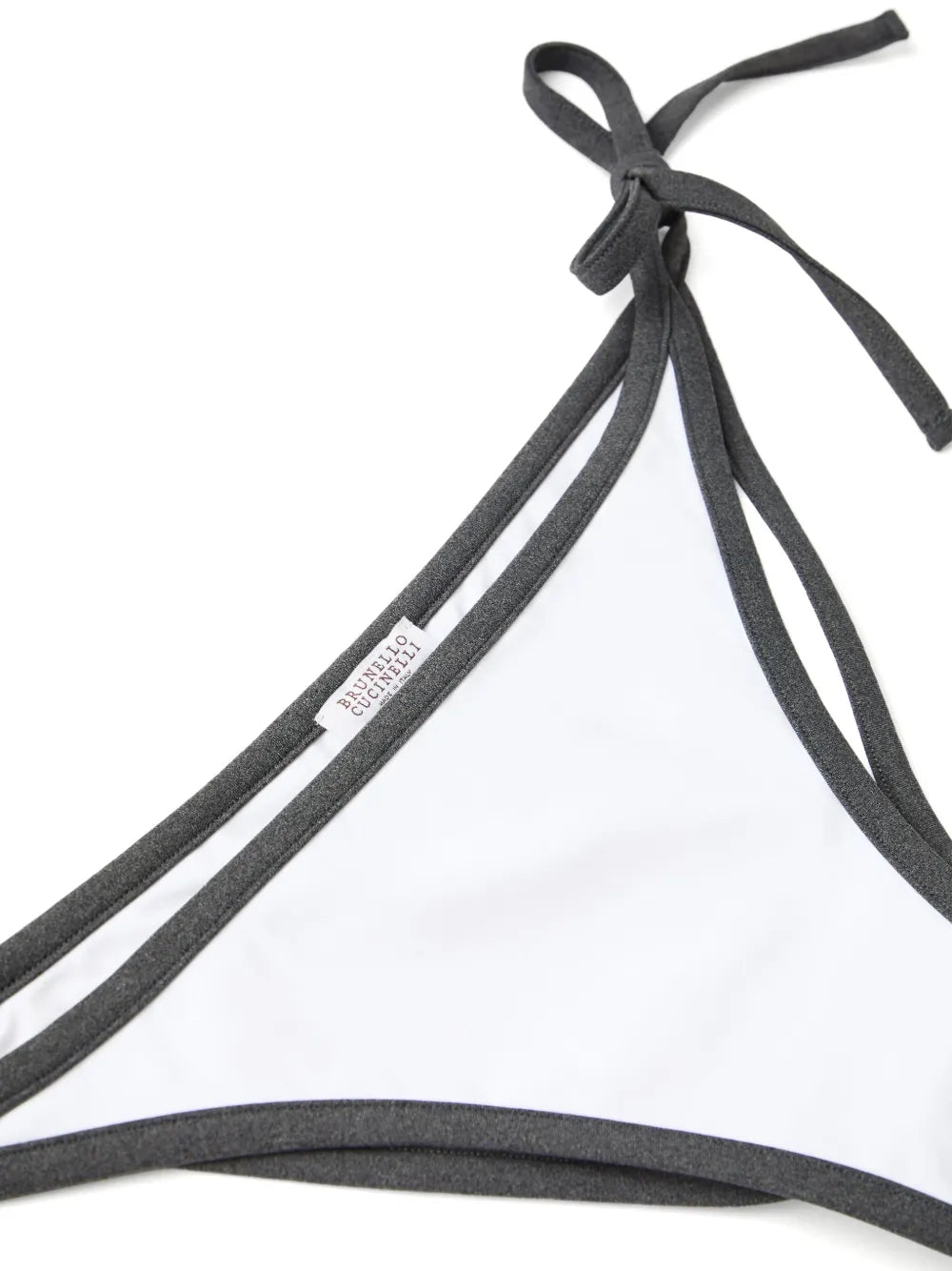 Contrast-Trim Bikini Bottoms