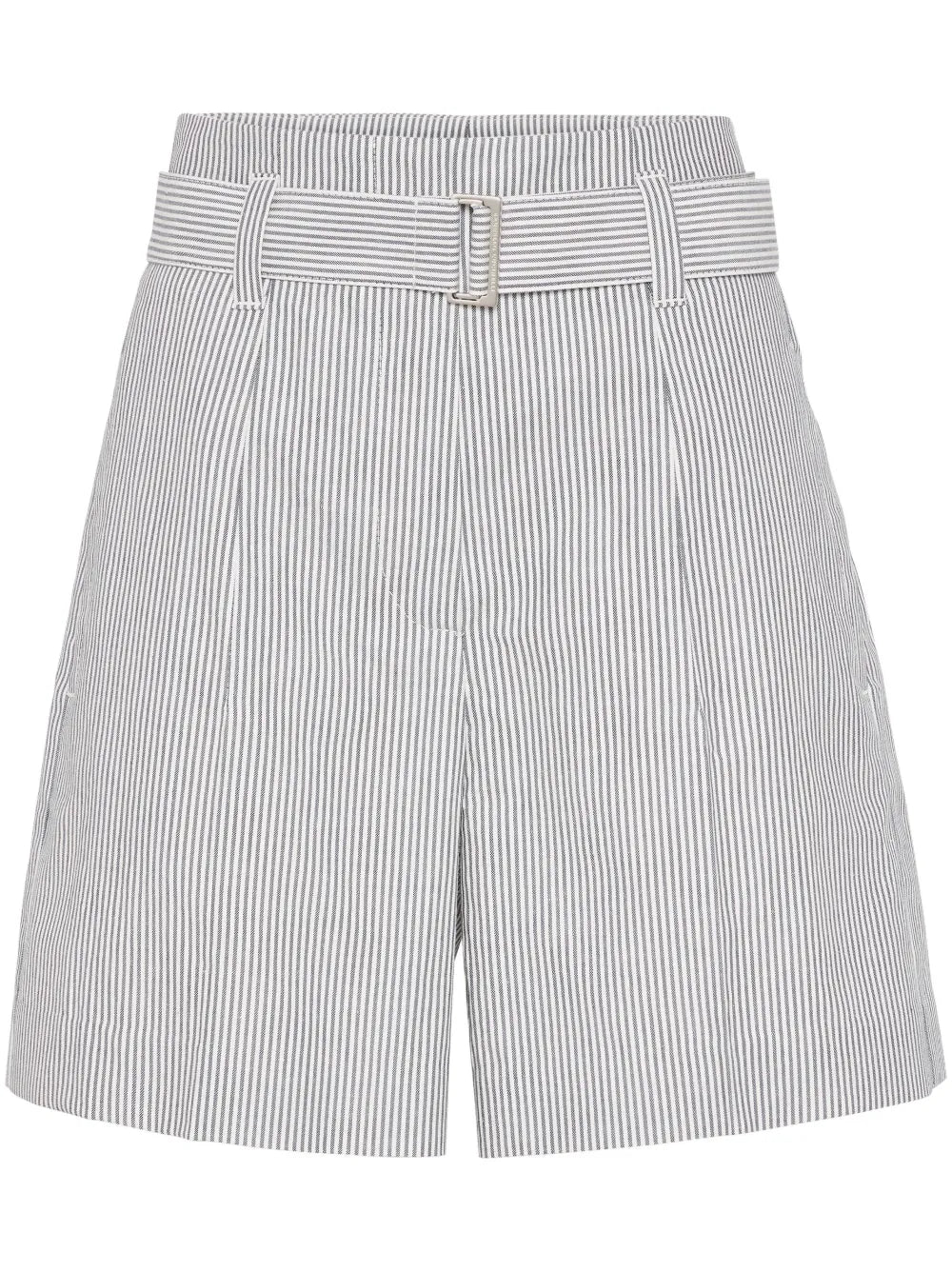 Monili-Embellished Striped Shorts