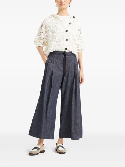 Monili-Embellished Satin T-Shirt