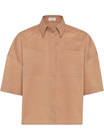 Jacquard Poplin Shirt