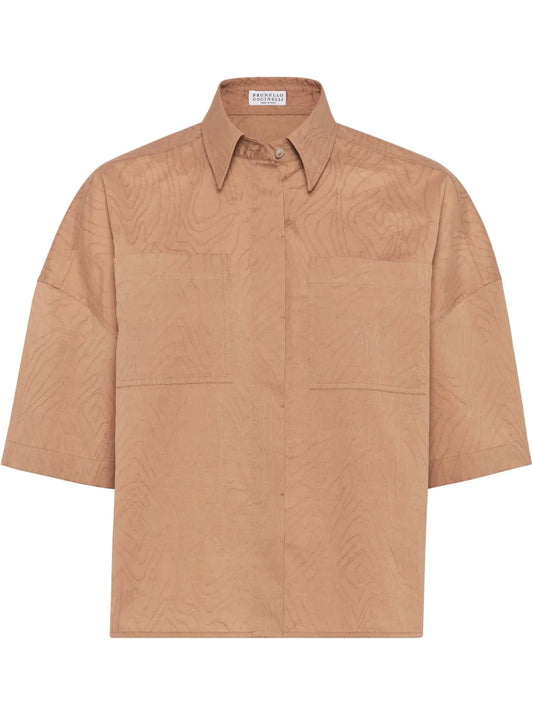 Jacquard Poplin Shirt