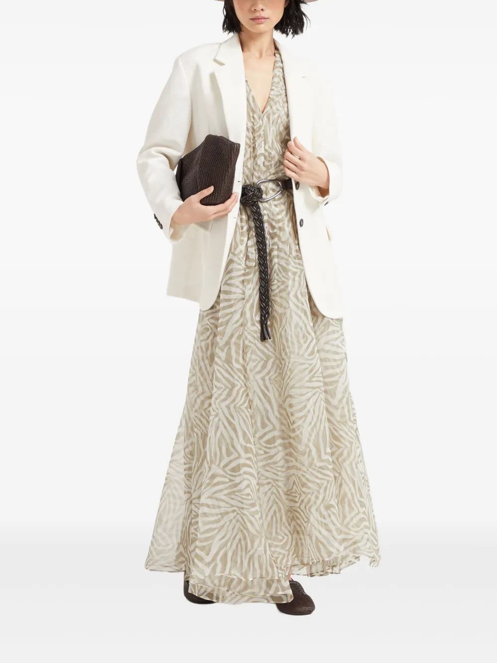 Printed Silk Dress