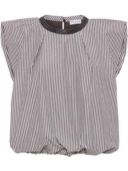 Striped Puffball Top