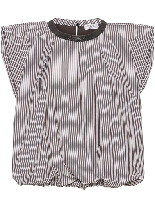 Striped Puffball Top