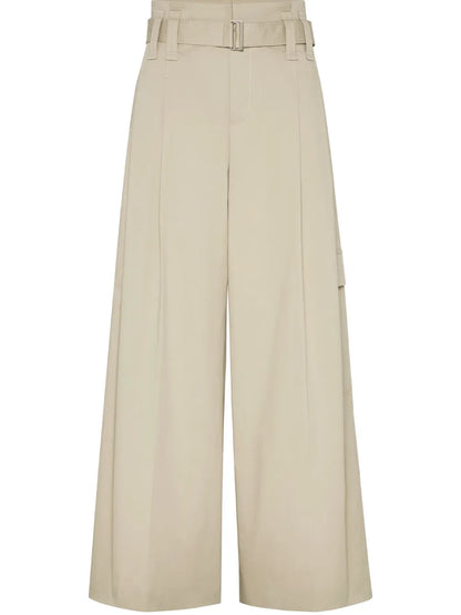 Pleat-Detailing Tailored Trousers