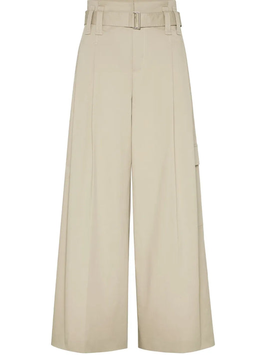 Pleat-Detailing Tailored Trousers