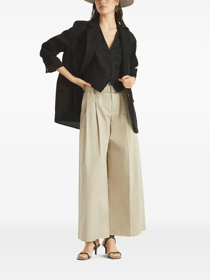 Pleat-Detailing Tailored Trousers