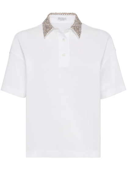 Embellished Polo Top