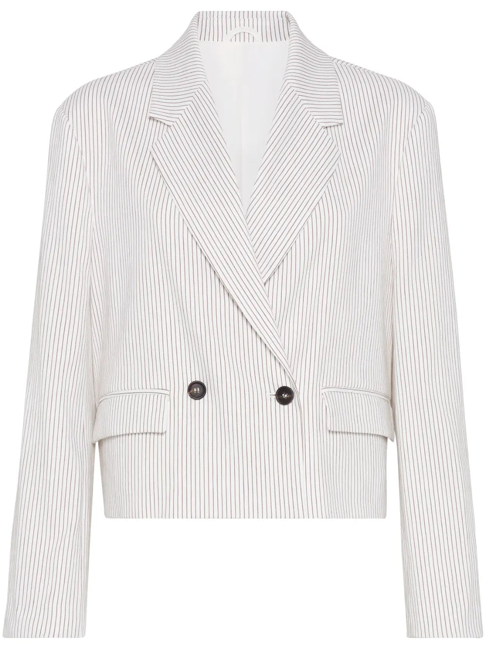Striped Cropped Blazer