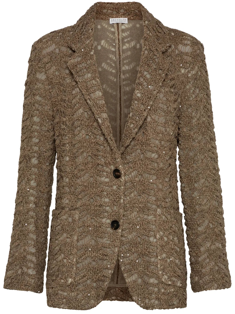 Lace-Appliqué Blazer
