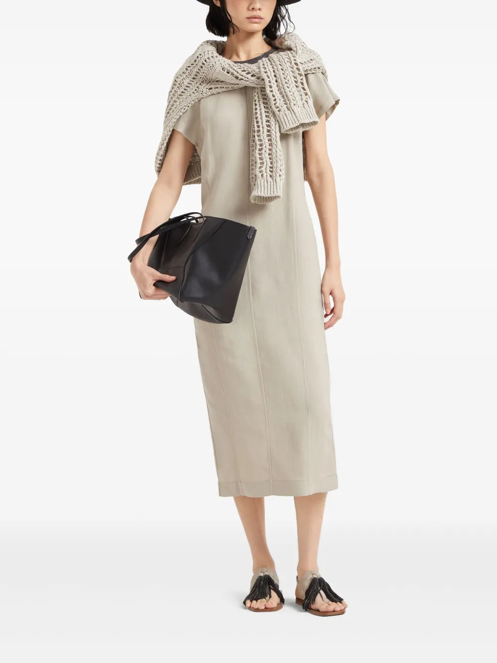Monili-Embellished Dress
