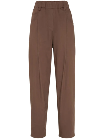 Monili Chain-Detail Straight-Leg Trousers