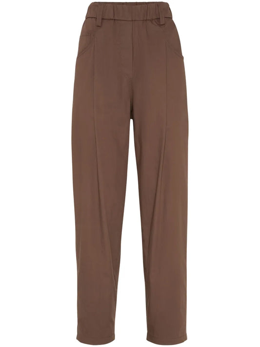 Monili Chain-Detail Straight-Leg Trousers