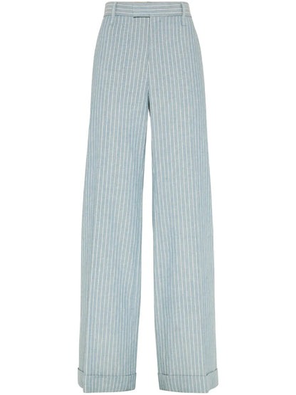 Pinstriped Trousers