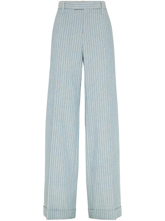 Pinstriped Trousers