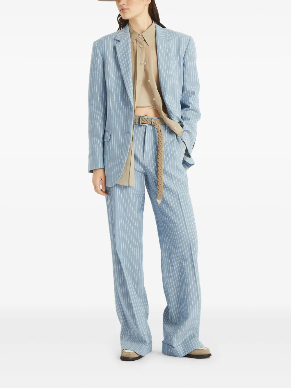 Pinstriped Trousers