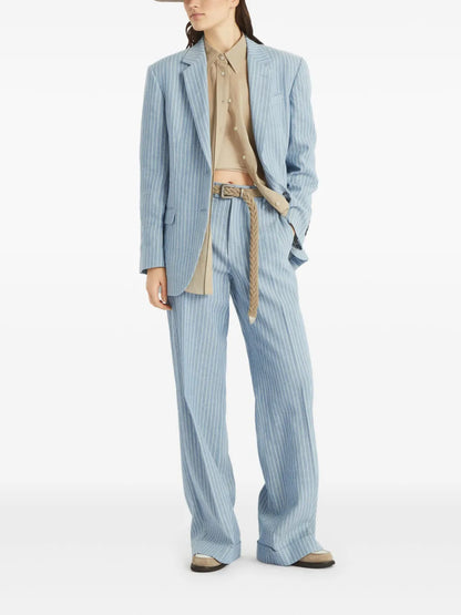 Pinstriped Trousers