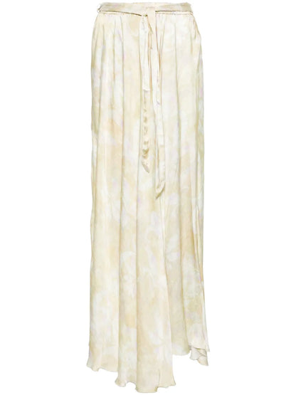 Floral-Print Maxi Skirt